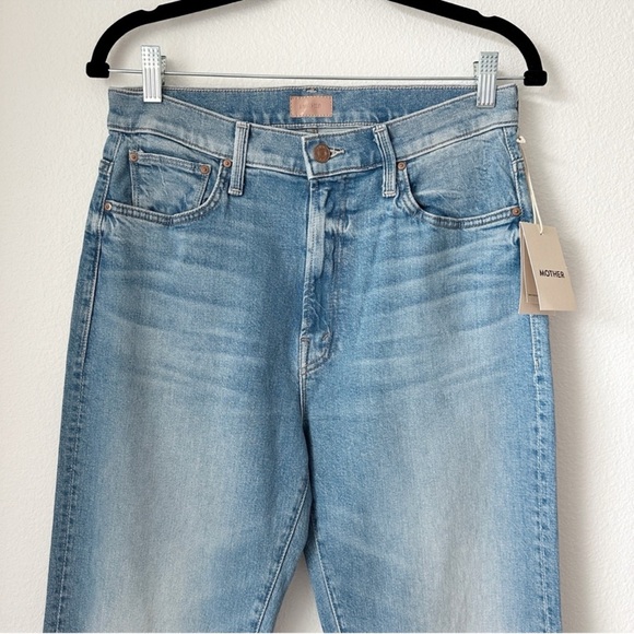 NWT Mother The Ditcher Zip Flood Jeans in Love On The Beat sz 26 - Picture 5 of 9